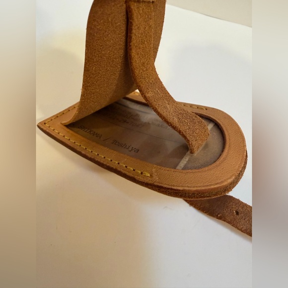 LV Authentic Leather Luggage Tag and Poignet Strap Set EUC - Picture 8 of 10